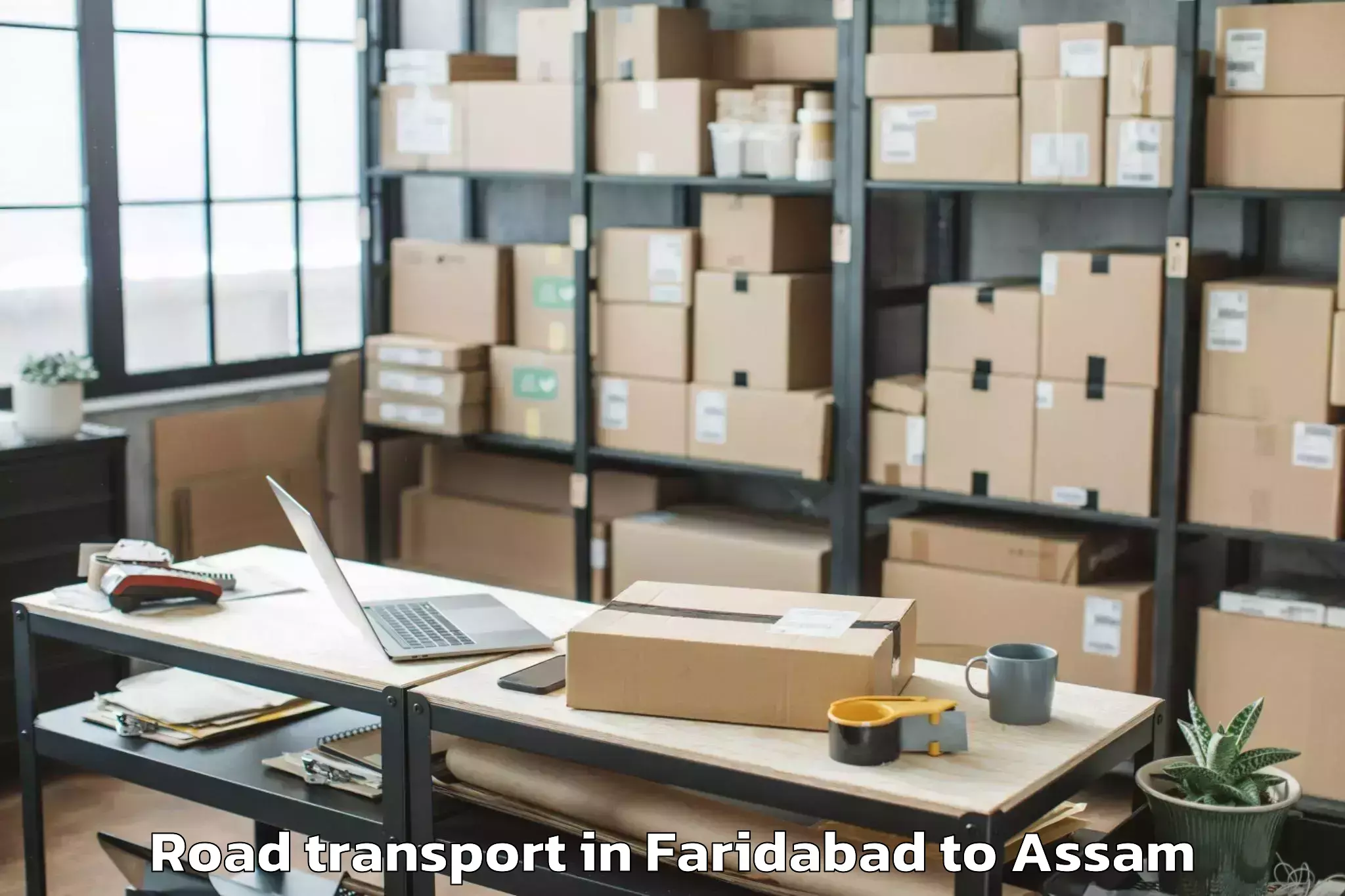 Easy Faridabad to Abhilashi University Guwahati Road Transport Booking